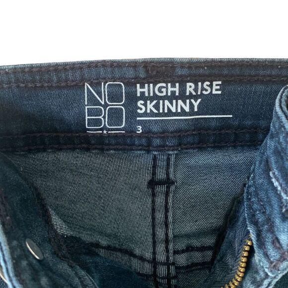 Pre Owned Women’s Juniors NOBO No Boundaries High Rise Skinny Jeans Size 3 Style - Picture 7 of 7